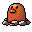 Small drawing of the Pokémon digger without Christmas hat
