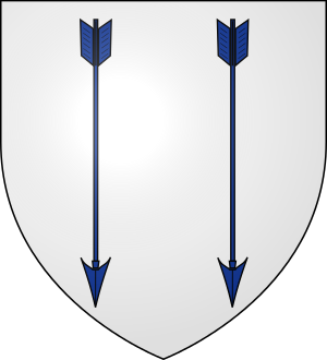 Blason de la famille Rodelec du Porzic d'après l'armorial de 1862